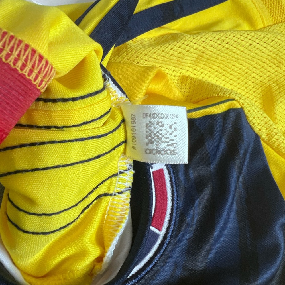 Adidas Yellow and Navy Soccer Jersey - Picture 7 of 10